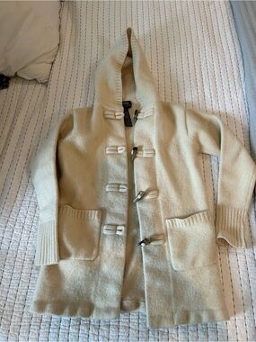 Lauren Ralph Lauren Petite Cream Hooded Toggle Coat, Quiet Luxury